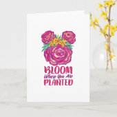 Bloom Wo Sie Plantzed sind Karte (Gelbe Blume)