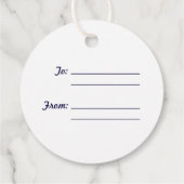 Bloom, wo Sie runde Geschenketiketten gepflanzt si Geschenkanhänger (Rückseite)