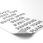 Bloom, wo Sie stehen, inspirierendes Mini-Gedicht Poster (Ecke)