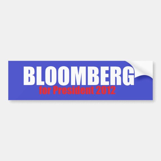 Bloomberg 2012 autoaufkleber (Vorne)