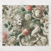 Bloombound Sentinel - Gothic Floral Design Bierflaschenetikett (Einzelnes Label)