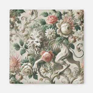 Bloombound Sentinel - Gothic Floral Design Magnet