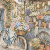 Bloomcore-Blumenmarkt-Fahrrad Aufkleber (Vorderseite)