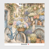 Bloomcore-Blumenmarkt-Fahrrad Aufkleber (Blatt)