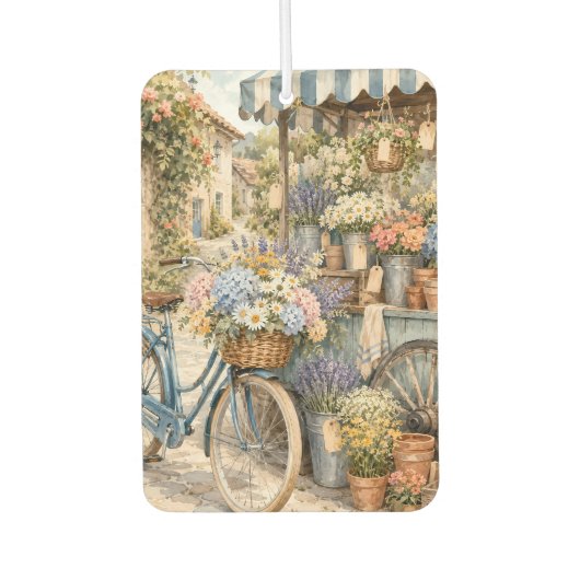 Bloomcore-Blumenmarkt-Fahrrad Autolufterfrischer (Vorderseite)