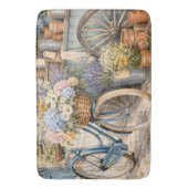 Bloomcore-Blumenmarkt-Fahrrad Badematte (Vorderseite Vertikal)