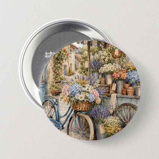 Bloomcore-Blumenmarkt-Fahrrad Button (Vorne & Hinten)
