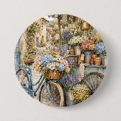 Bloomcore-Blumenmarkt-Fahrrad Button (Vorderseite)