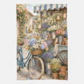 Bloomcore-Blumenmarkt-Fahrrad Geschirrtuch (Vertikal)