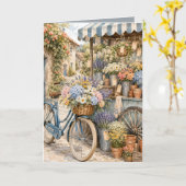 Bloomcore-Blumenmarkt-Fahrrad Karte (Gelbe Blume)