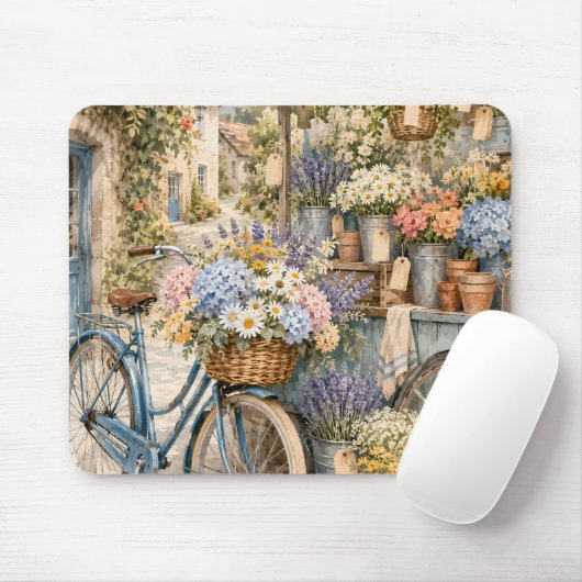 Bloomcore-Blumenmarkt-Fahrrad Mousepad (Mit Mouse)