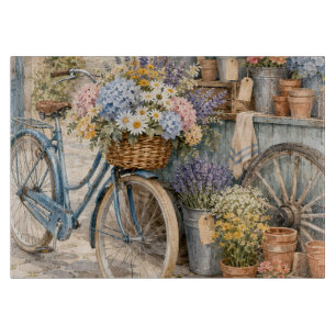 Bloomcore-Blumenmarkt-Fahrrad Schneidebrett