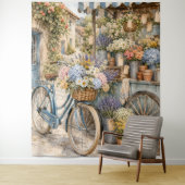 Bloomcore-Blumenmarkt-Fahrrad Wandteppich (Beispiel)