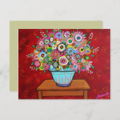 BLOOME POSTCARD POSTKARTE (Vorne/Hinten)