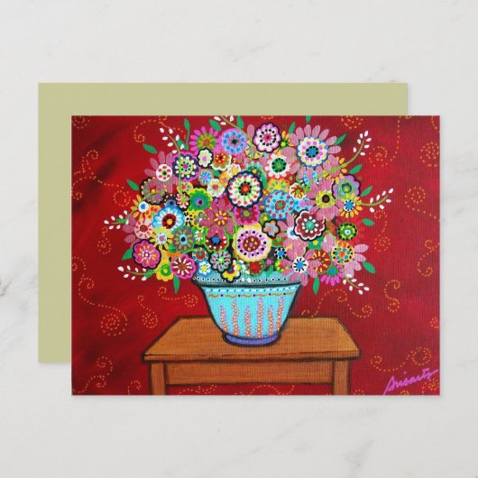 BLOOME POSTCARD POSTKARTE (Vorne/Hinten)