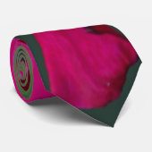 Bloomed Pink Rose Neck Tie Krawatte (Gerollt)