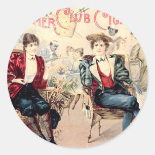 Bloomer Cigar Club Runder Aufkleber