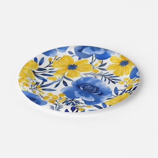 BloomFest-Papierplatte Pappteller (Schrägansicht)