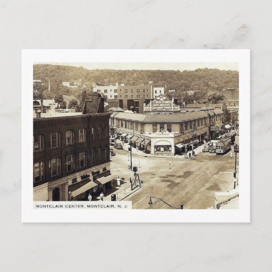 Bloomfield Ave, Montclair, New Jersey Vintag Postkarte (Vorderseite)