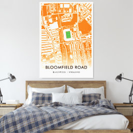 Bloomfield Road Stadium in Blackpool, England Leinwanddruck