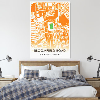 Bloomfield Road Stadium in Blackpool, England Leinwanddruck