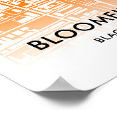 Bloomfield Road Stadium in Blackpool, England Poster (Ecke)