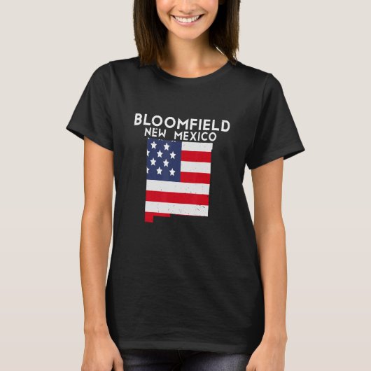 Bloomfield USA Staat America Travel New Mexico T-Shirt (Vorderseite)