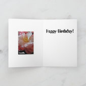 Bloomin' Camellias Geburtstagskarte Karte (Innenseite)