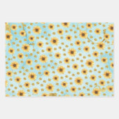 Bloomind sunflowers in the garden geschenkpapier set (Vorderseite 3)
