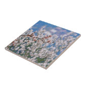 Blooming Almond Tree Pointillism Artwork Fliese (Seite)