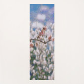 Blooming Almond Tree Pointillism Artwork Yogamatte (Vorderseite)