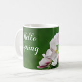 Blooming Apple Tree Hello Spring Tasse (Vorderseite Links)