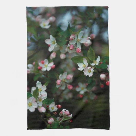 Blooming apple tree, moody spring geschirrtuch (Vertikal)
