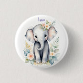 Blooming Baby Elephant Button (Vorderseite)