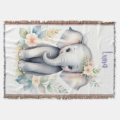 Blooming Baby Elephant Decke (Vorderseite)