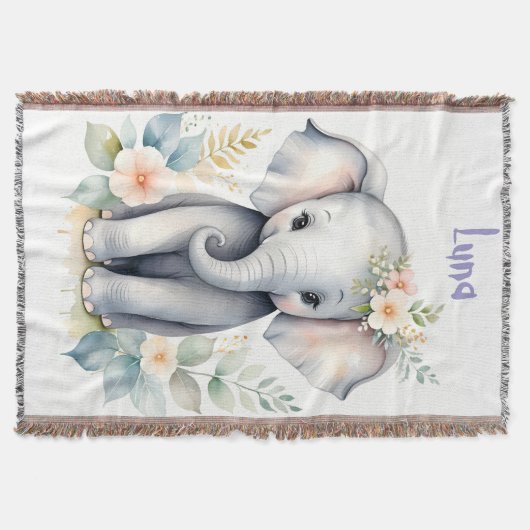 Blooming Baby Elephant Decke (Vorderseite)