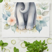 Blooming Baby Elephant Geschirrtuch (Gefaltet)