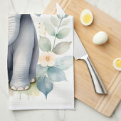 Blooming Baby Elephant Geschirrtuch (Viertel Falte)