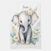 Blooming Baby Elephant Geschirrtuch (Vertikal)