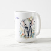 Blooming Baby Elephant Kaffeetasse (VorderseiteRechts)