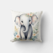 Blooming Baby Elephant Kissen (Vorderseite)