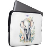 Blooming Baby Elephant Laptopschutzhülle (Vorne Rechts)