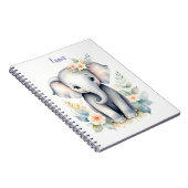 Blooming Baby Elephant Notizblock (Rechte Seite)