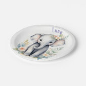 Blooming Baby Elephant Pappteller (Schrägansicht)