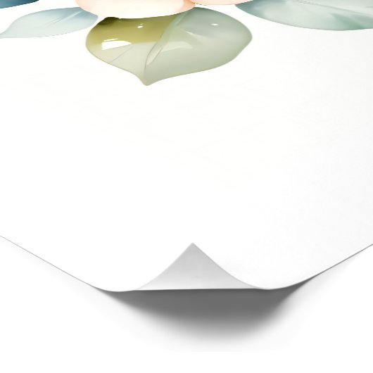 Blooming Baby Elephant Poster (Ecke)