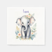 Blooming Baby Elephant Serviette (Vorderseite)