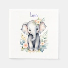 Blooming Baby Elephant Serviette