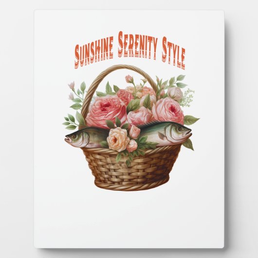 🌿 Blooming Basket Charm 🌿 Fotoplatte (Vorderseite)