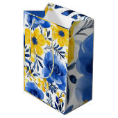 Blooming Beauty Gift Bag Mittlere Geschenktüte (Rückseite Schrägansicht)