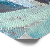 Blooming Blume Leinwand Art Poster (Ecke)